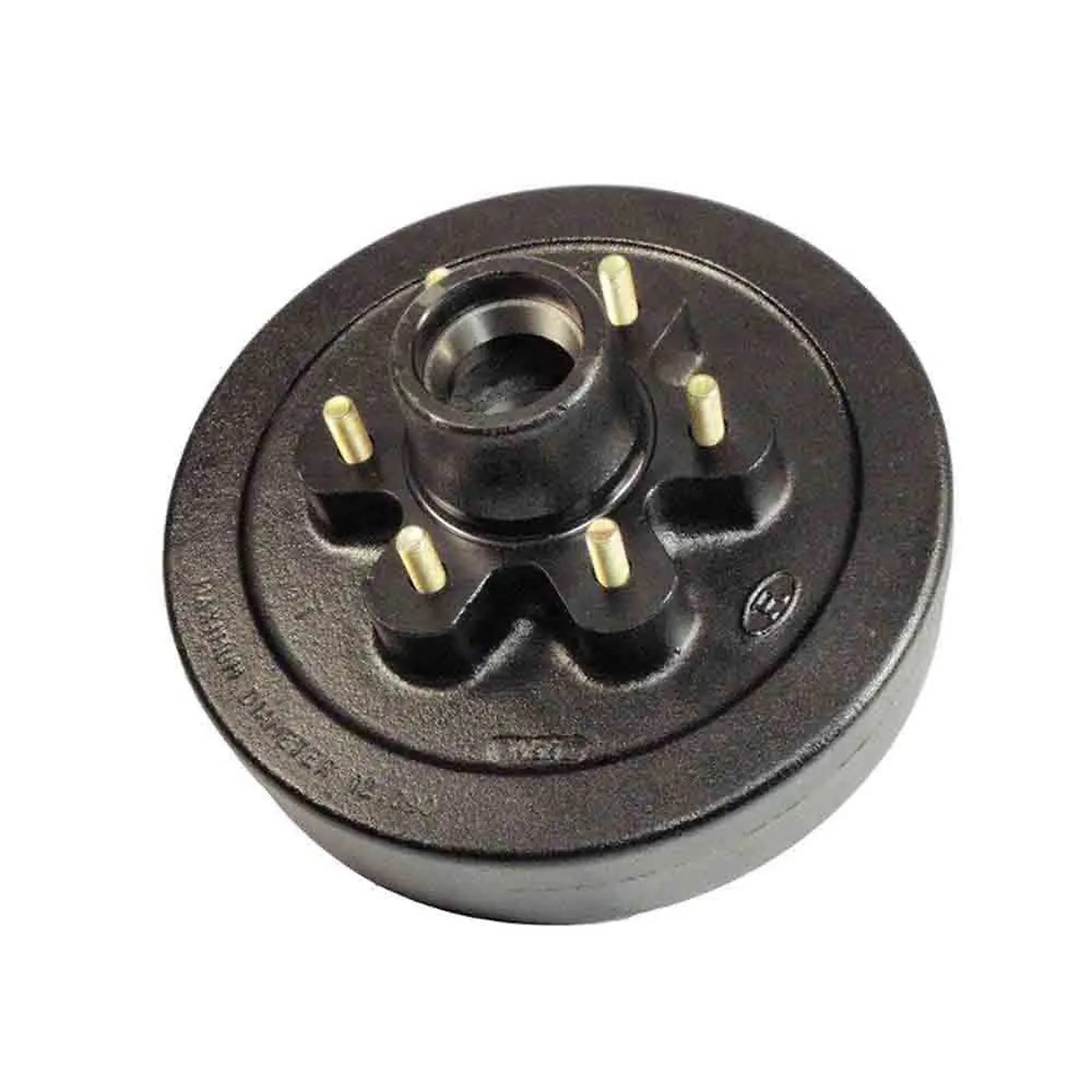 TRP, 12-Inch Hub and Drum, 6 Bolt on 5.5 inch Circle, For 1-3/4 To 1-1/4 inch Tapered Spindles, 3K Capacity, 2.5 Inch Depth, Model# HD-1206HD-02